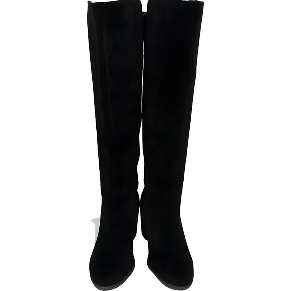 Lucky Brand Women's Black Suede Wide-Calf Boots 7.5M - Fast Shipping - Picture 5 of 6